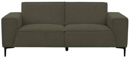 20% korting - Leen Bakker - Bank Romy 2-zits - Curio - Stof - Groen - 90x195x78 Cm