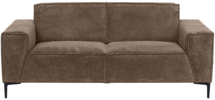 20% korting - Leen Bakker - Bank Romy 3-zits - Egon - Stof - Taupe - 90x220x78 Cm