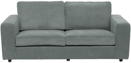 20% korting - Leen Bakker - Bank Stuttgart 3-zits - Stof - Groen - 94x195x80 Cm