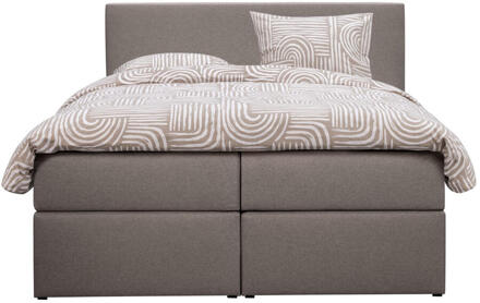 20% korting - Leen Bakker - Boxcombinatie Orebro 6-delig - 180x200 Cm - Stof - Taupe