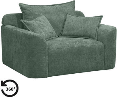20% korting - Leen Bakker - Draaibare Loveseat Elsa - Eden - Salie - Stof - Groen - 99x128x84 Cm