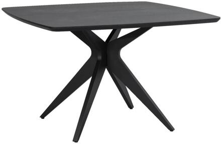 20% korting - Leen Bakker - Eettafel Suzanne Vierkant - 75x120x120 Cm - MDF - Zwart