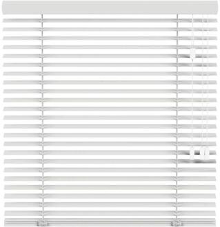20% korting - Leen Bakker - En Jaloezie 50mm - Sneeuw (10008) - Hout - Wit - 120x10x10 Cm