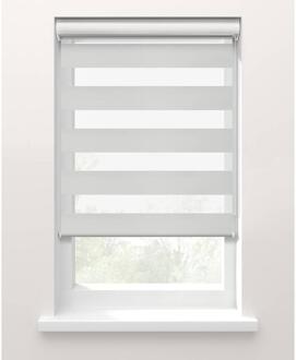 20% korting - Leen Bakker - Fenstr Duo Rolgordijn Nice Lichtdoorlatend - (10044) - Polyester - Wit - 120x10x10 Cm