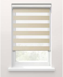 20% korting - Leen Bakker - Fenstr Duo Rolgordijn Planos Lichtdoorlatend - Zand (25022) - Polyester - Beige - 120x10x10 Cm