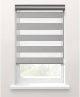20% korting - Leen Bakker - Fenstr Duo Rolgordijn Trim Lichtdoorlatend - (20067) - Polyester - Grijs - 120x10x10 Cm