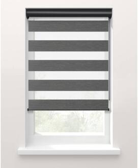 20% korting - Leen Bakker - Fenstr Duo Rolgordijn Trim Lichtdoorlatend - Antraciet (20068) - Polyester - Grijs - 120x10x10 Cm