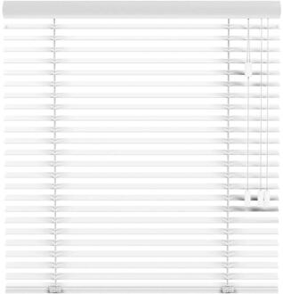 20% korting - Leen Bakker - Fenstr En Jaloezie New York 50mm - Sneeuw (10009) - Hout - Wit - 120x10x10 Cm