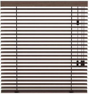 20% korting - Leen Bakker - Fenstr En Jaloezie Oslo 50mm - Donker (30402) - Hout - Bruin - 120x10x10 Cm