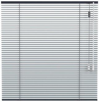 20% korting - Leen Bakker - Fenstr Jaloezie 25mm Metallic - (35301) - Aluminium - Blauw - 120x10x10 Cm