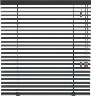 20% korting - Leen Bakker - Fenstr Jaloezie 50mm Extra Mat - Donker (20521) - Aluminium - Grijs - 120x10x10 Cm