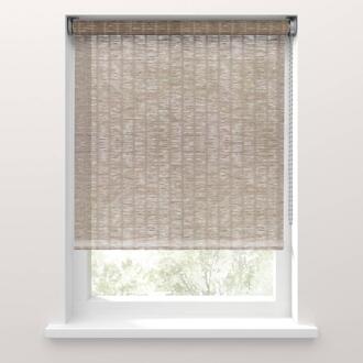 20% korting - Leen Bakker - Fenstr Rolgordijn Bali Transparant - Taupe (30041) - Polyester/Jute - Bruin - 120x10x10 Cm