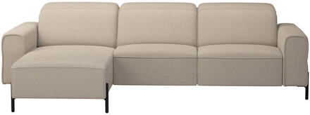 20% korting - Leen Bakker - Hoekbank Dave Links - Stof - Taupe - 172x275x79 Cm