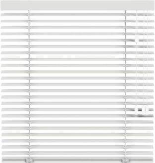 20% korting - Leen Bakker - Houtlook Jaloezie 50mm - Off-white (10711) - PVC - Wit - 120x10x10 Cm