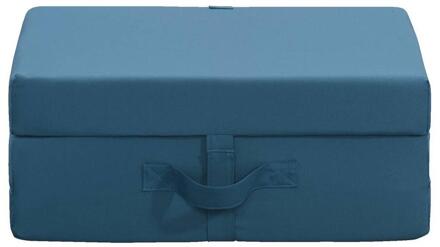 20% korting - Leen Bakker - Opvouwbaar Matras Rumba - 70x190x9 Cm - Polyether - Blauw