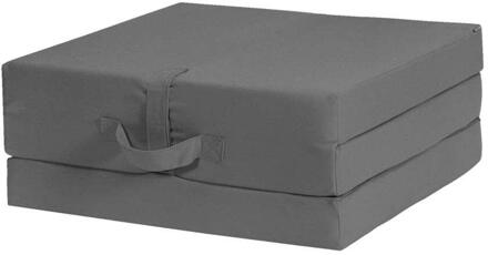 20% korting - Leen Bakker - Opvouwbaar Matras Rumba - Antraciet - 70x190x9 Cm - Polyether - Grijs