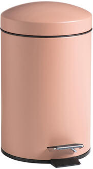 20% korting - Leen Bakker - Pedaalemmer Pedro - - 3L - Metaal - Roze - H27.5 Cm