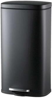 20% korting - Leen Bakker - Pedaalemmer Prullenbak Paco - - 30 Liter - 63,5 Cm - Metaal - Zwart - 35x63.5x30 Cm