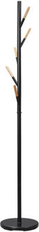20% korting - Leen Bakker - Staande Kapstok Stavanger - Metaal - Zwart - B176 Cm