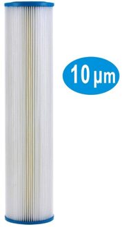 20 "L X 4-1/2" Od High Flow Hele Huis Geplooide Poly Sediment Vervanging Water Filter Cartridge 10 Micron -1 Pack