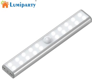 20 LED USB Oplaadbare Kast Nachtlampje Infrarood Motion Sensor Nachtlampje Bewegingsmelder Garderobe Kast Night Lamp Lights
