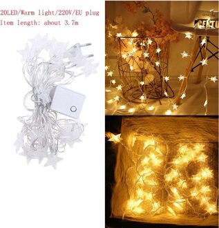20 Leds Katoenen Bal String Lights Outdoor Decoratie Fairy Lights Valentine Guirlande Kerst Globe Verlichting B ster