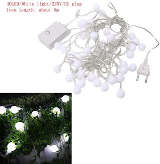 20 Leds Katoenen Bal String Lights Outdoor Decoratie Fairy Lights Valentine Guirlande Kerst Globe Verlichting C wit