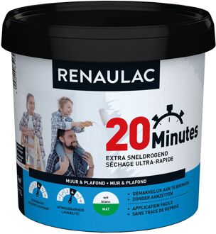 20 Minutes Muurverf - Mat - Wit - 1l