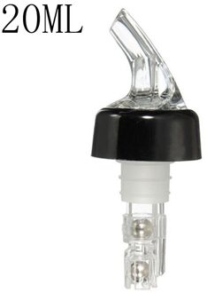 20 Ml/30 Ml Draagbare Kwantitatieve Wijn Schenker Alcohol Liquid Dispenser Meten Olie Fles Uitloop Wijn Decanter Bar Accessoires 20ml zwart