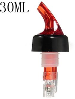 20 Ml/30 Ml Draagbare Kwantitatieve Wijn Schenker Alcohol Liquid Dispenser Meten Olie Fles Uitloop Wijn Decanter Bar Accessoires 30ml rood