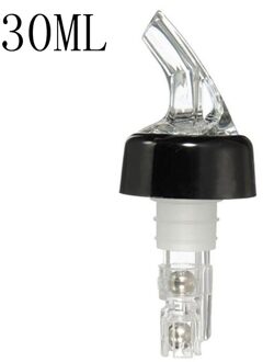 20 Ml/30 Ml Draagbare Kwantitatieve Wijn Schenker Alcohol Liquid Dispenser Meten Olie Fles Uitloop Wijn Decanter Bar Accessoires 30ml zwart