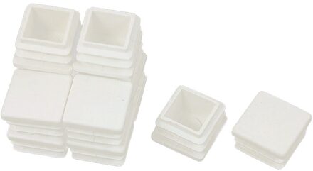 20 Mm X 20 Mm Plastic Witte End Caps Blanking Versie Van De Caps Spare Caps Accessoires Voor professionele Vierkante Buis