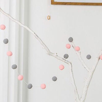 20 Mm Zachte Wol Ballen Handgemaakte Kleurrijke Muur Decor Ornament Opknoping Garland Nordic Stijl Voor Kamer Decoratie JPDZS1030