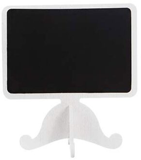 20 Pack Houten Wit Framed Krijtbord Etiketten Met Ezel Stand Minibord Blackboard Voor Voedsel Kaarten Voor Bruiloft