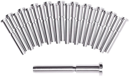 20 Pack Invisible Receiver and Swage Stud End for 3/16 Inch Cable Railing Deck Stair Threaded End Fitting for Wood & Metal Post