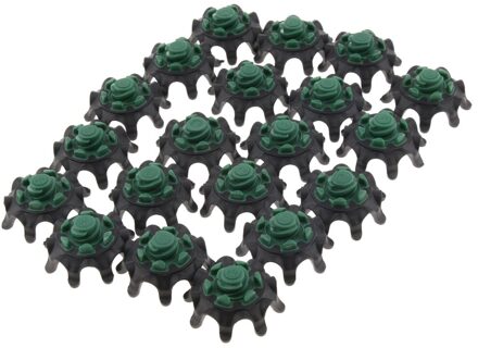 20/Pack Zachte Golf Schoenen Spikes Schoenplaten Reparatie Accessoires donker groen 3x1.5cm