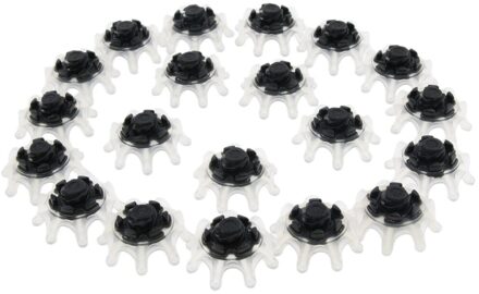 20/Pack Zachte Golf Schoenen Spikes Schoenplaten Reparatie Accessoires doorzichtig 3x1.5cm
