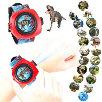 20 Patterns 3D Projection Digital Children's Watch Kids Toy Cartoon Princess Dinosaur Boys Girls Party Gifts LED Display Clock