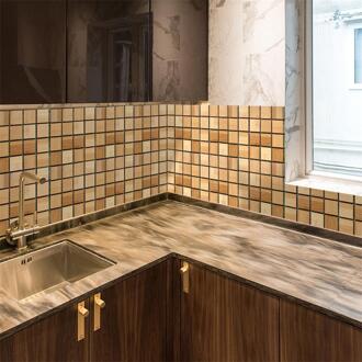 20 Pc Muur 3D Tegel Sticker Mozaïek Zelfklevende Tegel Backsplash Muur Sticker Vinyl Badkamer Keuken Home Decor Self- lijm 32