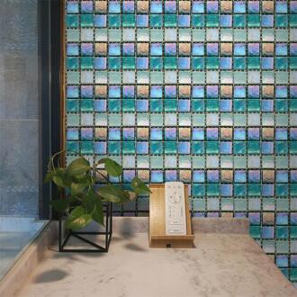 20 Pc Muur 3D Tegel Sticker Mozaïek Zelfklevende Tegel Backsplash Muur Sticker Vinyl Badkamer Keuken Home Decor Self- lijm 32