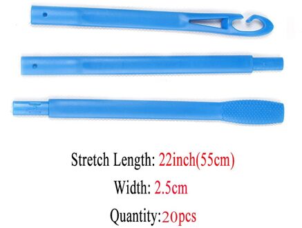 20 PCS/40 PCS Soft Hair Curler Rollers Curl Hair Bendy Rollers DIY Krultangen Tool Styling Plastic haar Curling 20pcs55cm