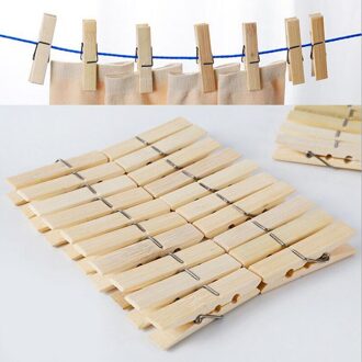 20 Pcs 60Mm Natuurlijke Houten Clips Voor Foto Clips Wasknijper Craft Decoratie Clips Pinnen