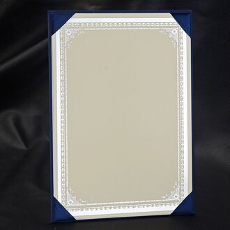20 Pcs Blank A4 Papier Certificaat Binnenpagina Papier Ivoor Karton Beige Gold Stempelen Zilveren Frame 12K Innerlijke core Afdrukken zilver stamping