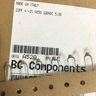 20 Pcs Italië Bc 100v22PF 2% P5mm Zilveren Film Keramische Condensator Ph 22PF 22P 100VDC Hoge Frequentie 22pF/100V