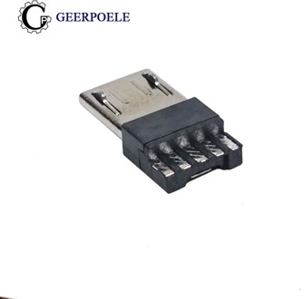 20 pcs/lot USB Male 5 Pin USB Connectors Plastic Shell Micro USB Connector Jack Tail Plug Sockect Terminals