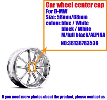 20 Pcs Oem Blue Whtie Zwarte Auto Wielnaafafdekkingen Cover 1 3 5 6 7 X Z 68mm 2.67 "10 Pins Clips 36136783536 68mm ALPINA