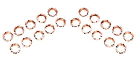 20 Pcs Olie Pan Pakking, motor Olieaftapplug Pakking Washer Olieaftapschroeven Verpletteren Ringen Pakkingen Voor Infiniti 11026JA00A