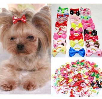 20 Pcs Pet Accessoires Puppy Hond Kat Strikje Verstelbare Halsband Voor Kleine Medium Hond Pet Grooming Hond Leverancier