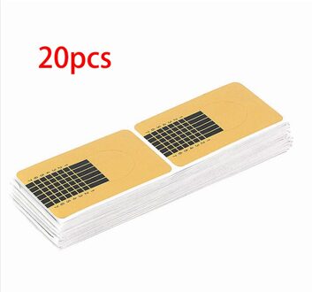 20 Pcs Professionele Franse Nail Form Tips Nail Art Form Acryl Tip Gel Nagels Sticker Uitbreiding Krul Vorm Voor Nail polish Gids