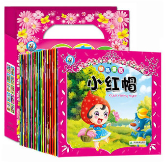 20 pçs/set Andersen & Livro de contos de fadas de grimm crianças história de ninar Aprendizagem Chinesa books livres libros